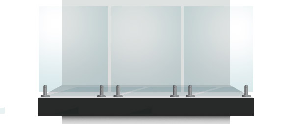 Stainless steel spigot glass pool fencing